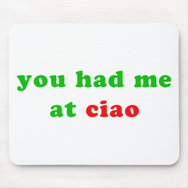 hatte mich an ciao mousepad (Vorne)