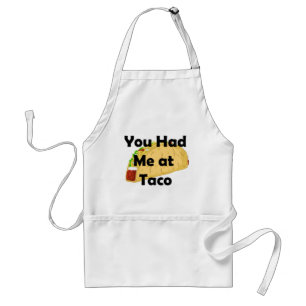 Hatte mich an der Taco-Schürze Schürze