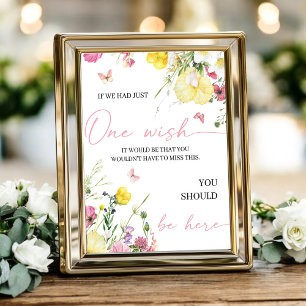 "Hätten wir einen Wunsch frei, wärst du hier" Poster