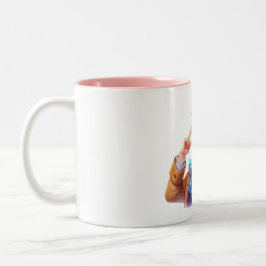 Hatter ai art zweifarbige tasse