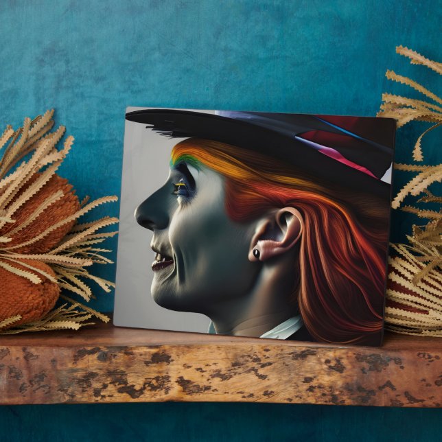 Hatter AI generiert art Plaque Fotoplatte (Seite)