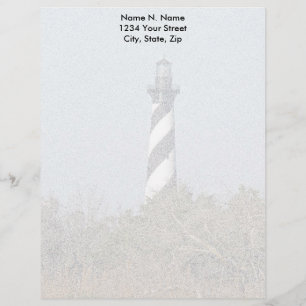 Hatteras Leuchtturm-Briefkopf-Briefpapier Briefbogen