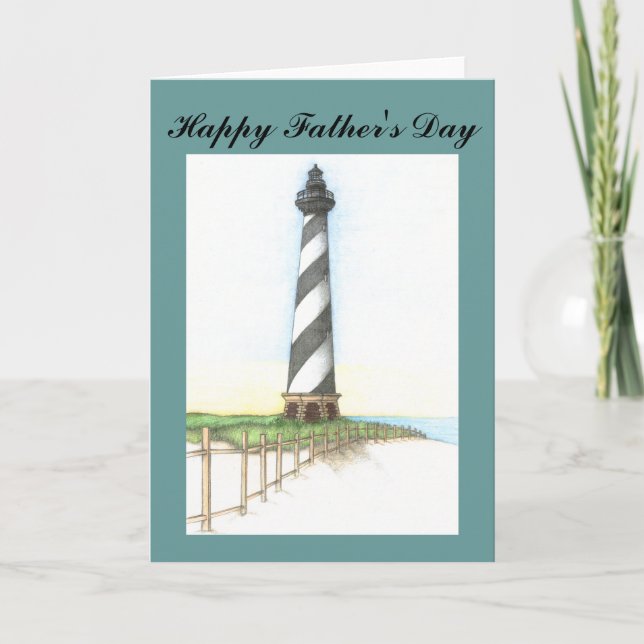 Hatteras Lighthouse Vatertag Card Karte (Vorderseite)