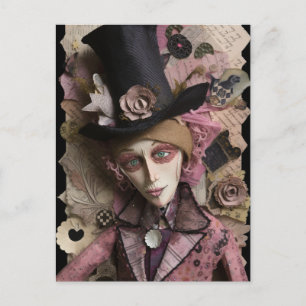 Hatters verschmelzen gemischte Medienkollektion Postkarte
