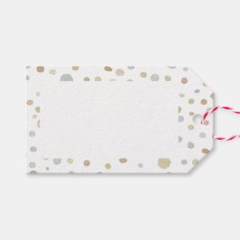 Hattie Confetti Watercolor Dots Gift Tag Geschenkanhänger