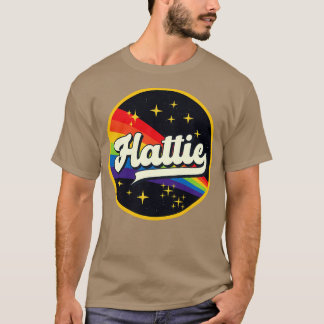 Hattie Regenbogen im Weltraum Vintager Stil T-Shirt