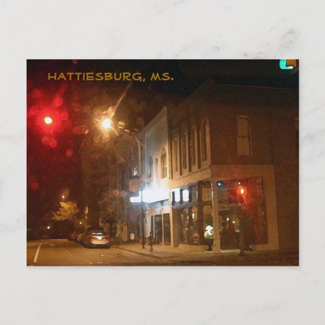 Hattiesburg, Frau Postcard Postkarte (Vorderseite)