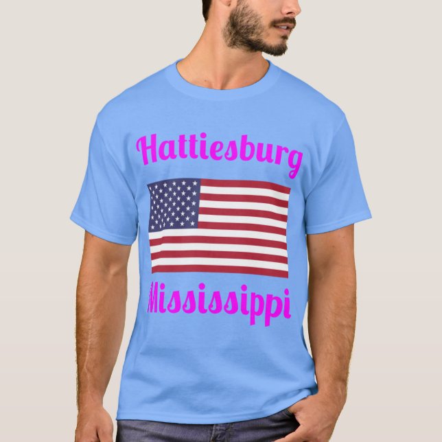 Hattiesburg Mississippi Stilvolle Prints1 T-Shirt (Vorderseite)