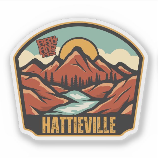 Hattieville, Arkansas Aufkleber (Vorderseite)