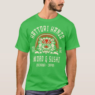 Hattori Hanzo Schwert und Sushi T-Shirt