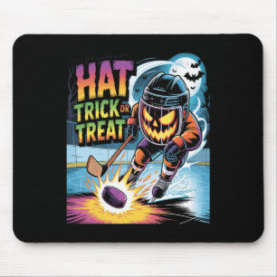 Hattrick oder Streich Funny Ice Hockey Halloween-K Mousepad
