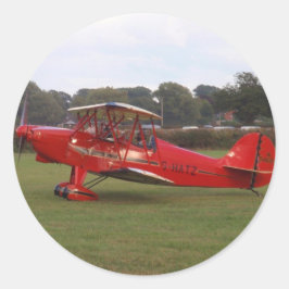 Hatz Biplane Runder Aufkleber