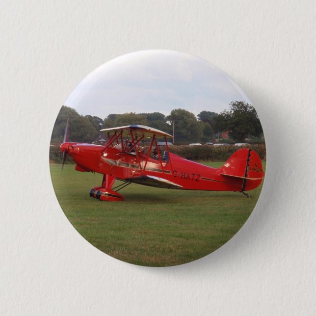 Hatz Doppeldecker Button (Vorderseite)