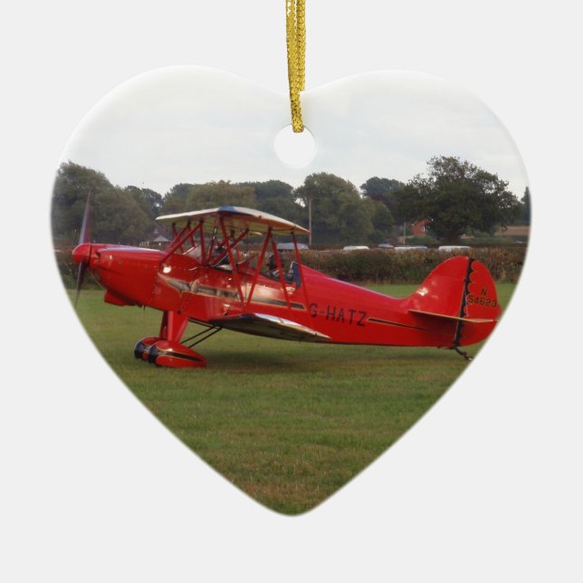 Hatz Doppeldecker Keramikornament (Vorne)