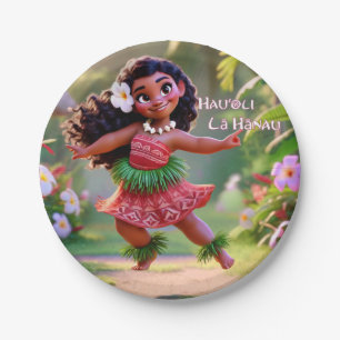 Hauʻoli Hula Prinzessin Pappteller