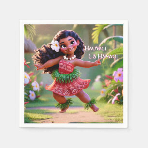 Hauʻoli Hula Prinzessin Serviette