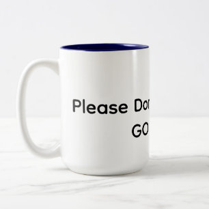 Hau ab! zweifarbige tasse