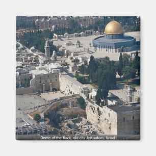 Haube des Felsens, alte Stadt Jerusalem, Israel Magnet