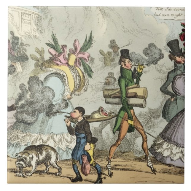 Hauch, Hauch, ist es ein Alter des Luftstoßens, Fliese (Vorderseite)