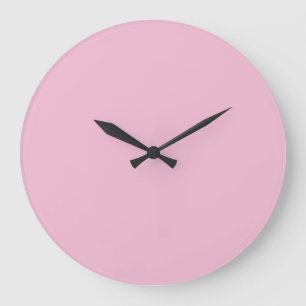 Hauch von Kirschrosa, pastellfarbene Nuance Große Wanduhr