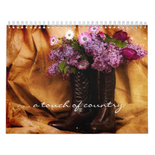 Hauch von Landkalender-Blumen in Stiefeln Kalender