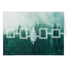 Haudenounee Misty Forest Flag Card