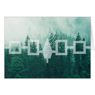 Haudenounee Misty Forest Flag Card