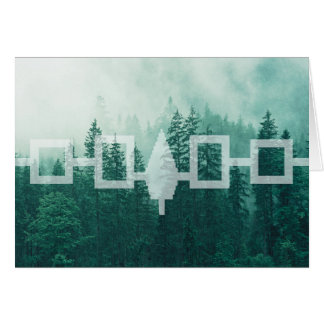 Haudenounee Misty Forest Flag Card