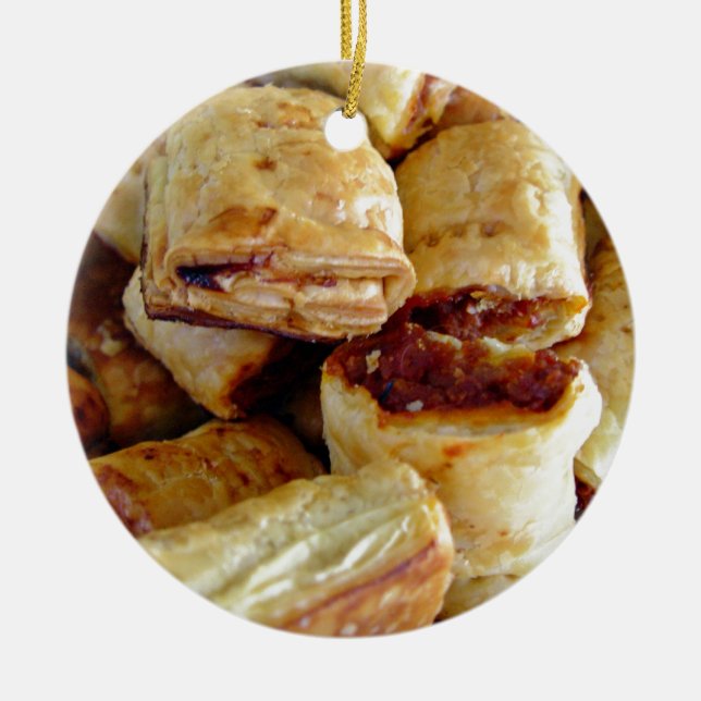 Haufen der Wurstrollen Keramikornament (Vorne)
