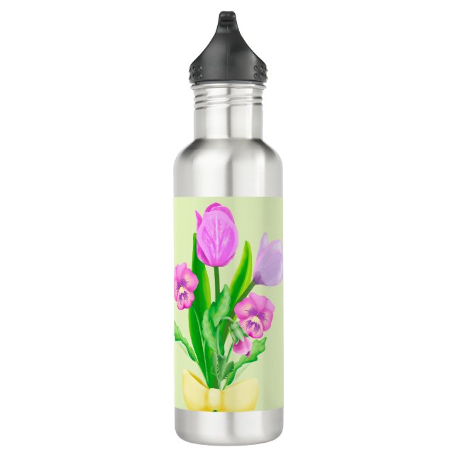 Haufen Frühlingsblumen Thermal Tumbler Edelstahlflasche (Rechts)