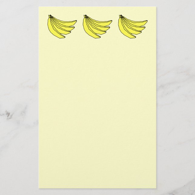 Haufen gelber Bananen. Briefpapier (Vorderseite)