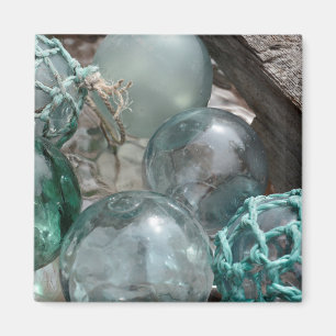 Haufen Glasfischschwimmer Magnet