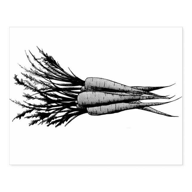 Haufen Karotten Orange Gemüsegarten Veggie Garten Gummistempel (Prägung)