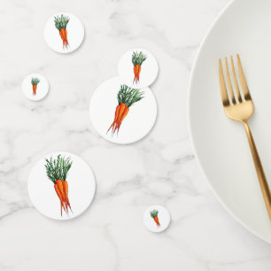 Haufen Karotten Orange Gemüsegarten Veggie Garten Konfetti