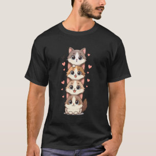 Haufen von Kätzchen Lustige süße Ragdoll-Kätzchen T-Shirt