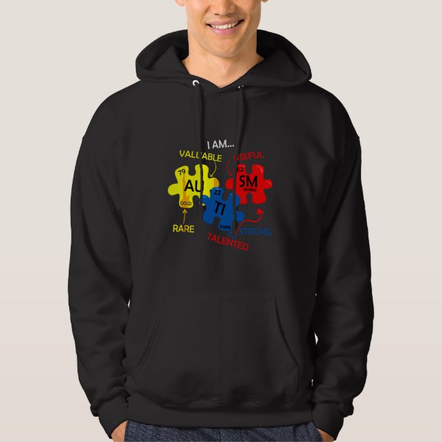Häufig auftretende Autismus-Elemente - Sensibilisi Hoodie (Vorderseite)