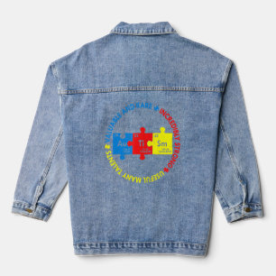 Häufig auftretende Autismus-Elemente - Sensibilisi Jeansjacke