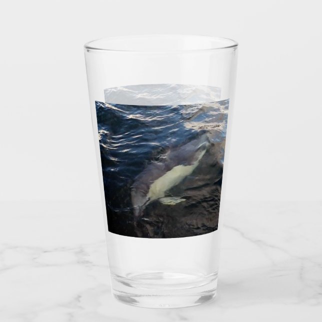 Häufig Dolphin Schwimmen Glas (Vorderseite)