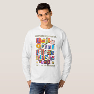 Häufig lachen - Positives Typografie Zitat Design  T-Shirt