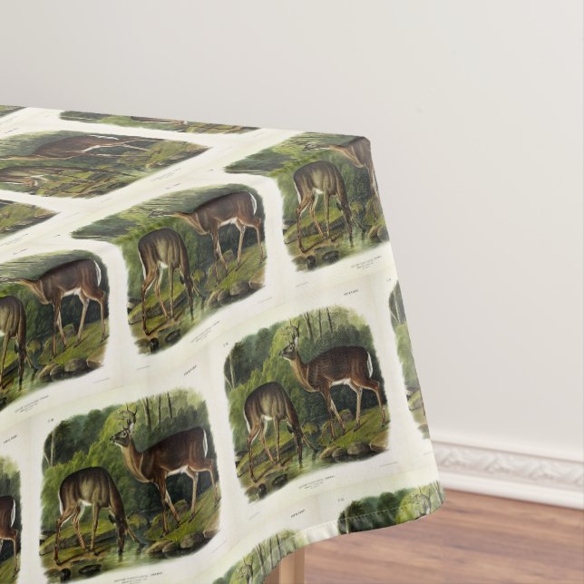 Häufig (Weißschwanz) Hirsche - Audubon-Quadrupeds Tischdecke (Beispiel)