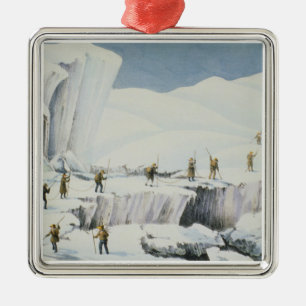 Häufiger Auftritt des Eises mit Brücken von Sno Silbernes Ornament