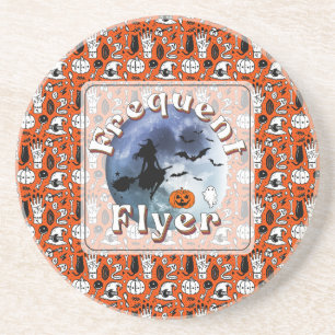 Häufiger Flyer Halloween Rotzspieß Broomstick Getränkeuntersetzer