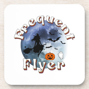 Häufiger Flyer Halloween Rotzspieß Broomstick Getränkeuntersetzer