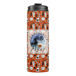 Häufiger Flyer Halloween Rotzspieß Broomstick Thermosbecher