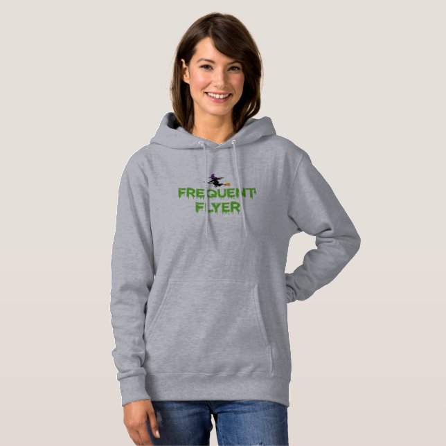 Häufiger Flyer (Hexengrüne Version) Hoodie (Vorne ganz)