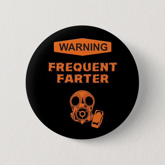 Häufiger Furz-Knopf Button (Vorderseite)