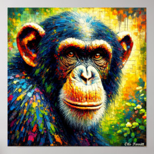 HÄUFIGES CHIMPANZEE POSTER