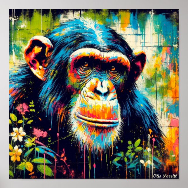 HÄUFIGES CHIMPANZEI 5 POSTER (Vorne)