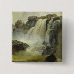 Haugfoss in Norwegen, 1827 Button