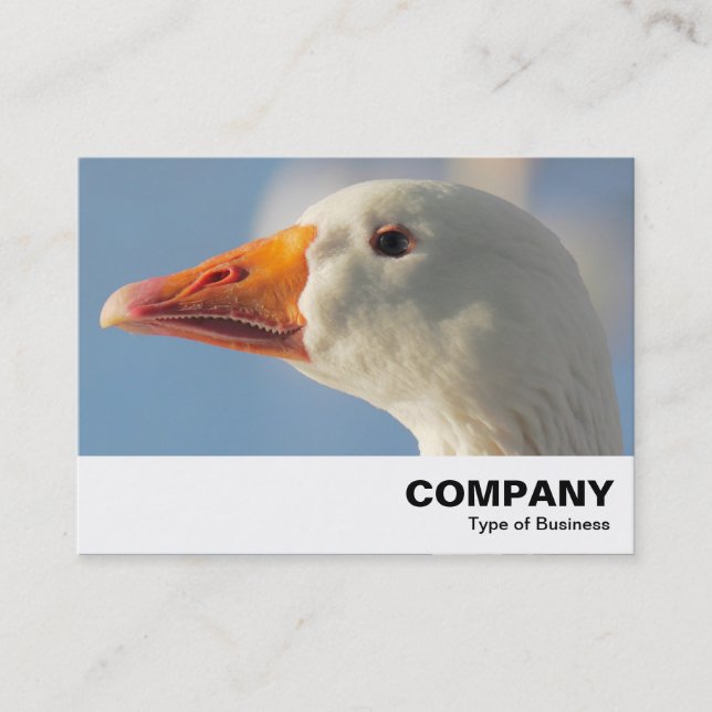 Haughty White Goose Visitenkarte (Vorderseite)